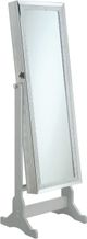 Coaster® Elle Silver Jewelry Cheval Mirror with Crytal Trim-0