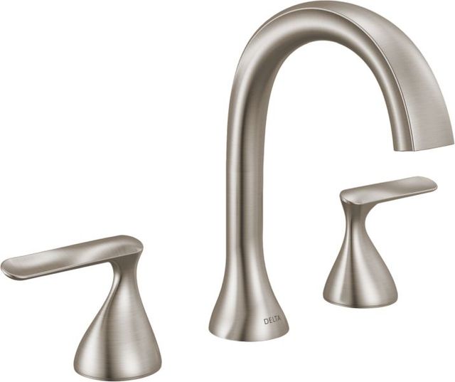 Delta Bonacci™ Lumicoat® Stainless 2-Handle Widespread Bathroom Faucet-0