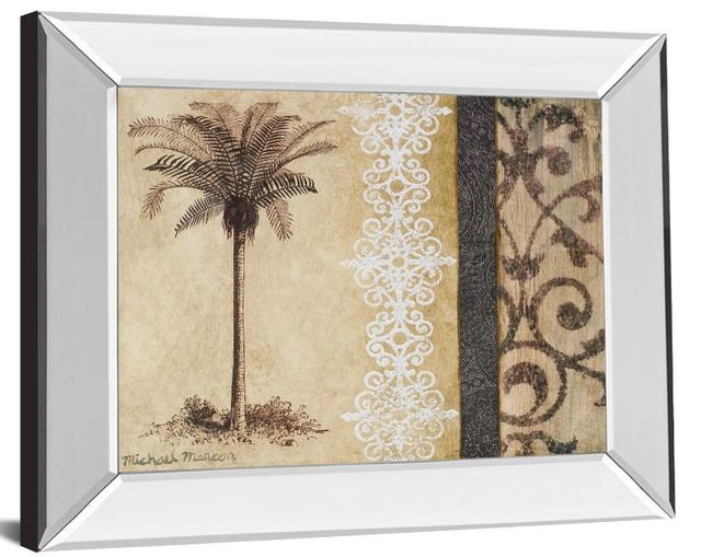 Classy Art Decorative Palm II by Michael Marcon Mirror Framed Wall Art-1