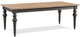 Riverside Furniture Harper Snowy Desert Rectangular Dining Table with Matte Black Base-1