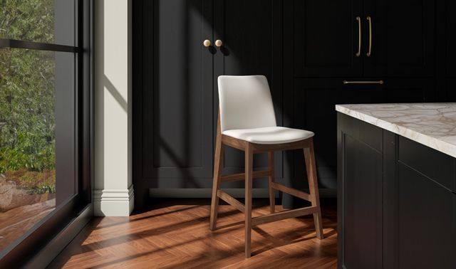 Moe's Home Collection Deco White 22" Counter Stool-1
