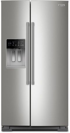 Maytag® 36" 28.7 Cu. Ft. Fingerprint Resistant Stainless Steel Side by Side Refrigerator with Arctic Blue Interior
