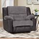 Franklin™ Grant Silverton Charcoal Fabric Manual Rocker Recliner-2