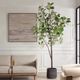 Uttermost® Eden Charcoal Black/Green Potted Fig Tree-2