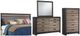 Signature Design by Ashley® Harlinton 4-Piece Warm Gray/Charcoal King Panel Headboard Bed Set-0