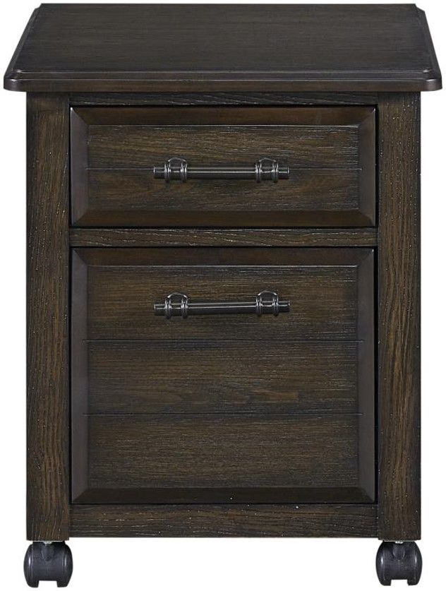 Bernards Bellamy Lane Brown 2-Drawer Filing Cabinet-2