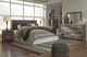 Benchcraft® Derekson 5-Piece Multi Gray Queen Panel Storage Bed Set-5
