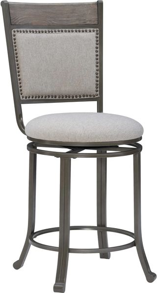 Powell® Franklin Gray/Pewter Counter Stool
