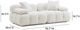 TOV Furniture Calliope Cream Loveseat-1