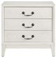 Flexsteel® Arlington Rustic White 3-Drawer Nightstand-2
