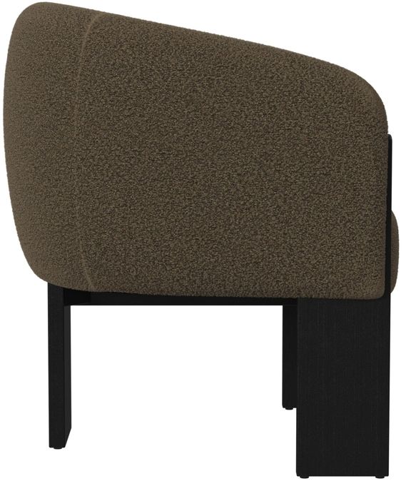 Elements International Modern Brushed Espresso/Joy Cocoa Chair-3