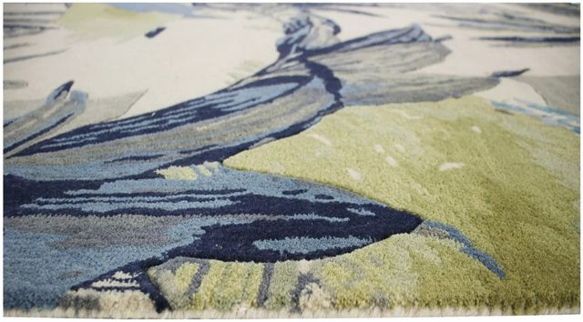 KAS Rugs Sparta Blue/Ivory Sanctuary 5'x8' Area Rug-3