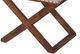 A & B Home Dark Brown/Light Gray Cross Leg Stool-1