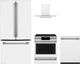 Café™ 4 Piece Matte White Kitchen Appliance Package-0