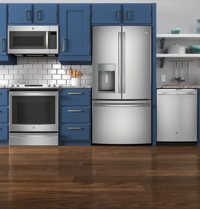 GE 4 Piece Stainless Steel Kitchen Package | Keith's Appliances