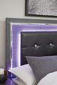 Signature Design by Ashley® Lodanna Gray Youth Full Upholstered Panel Bed-3