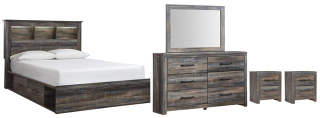 Drystan 5 Piece Queen Storage Bedroom - Multi