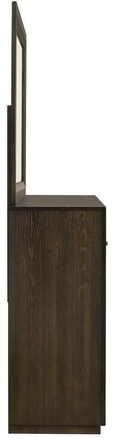 Coaster® Atlas Dark Oak Dresser and Mirror Set-4