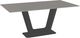 Amisco Customizable Amelia 72" Rectangular Dining Table with 0.5" Taupe Glass Top-0