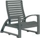 C R Plastics St. Tropez Slate Grey Lounge Chair-0