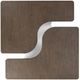 Classic Home Melina 2-Piece Havana Brown 63" Coffee Table-4