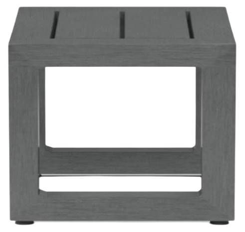 Sunset West Redondo Slate Metal Outdoor End Table-1