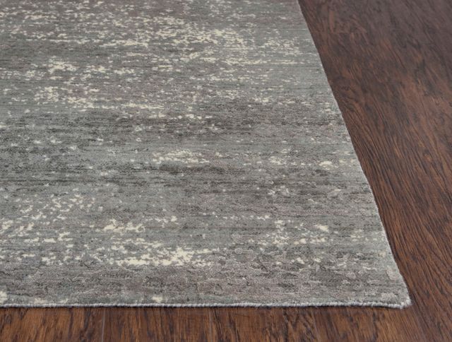 Rizzy Home Artistry Gray 18" Round Rug-3