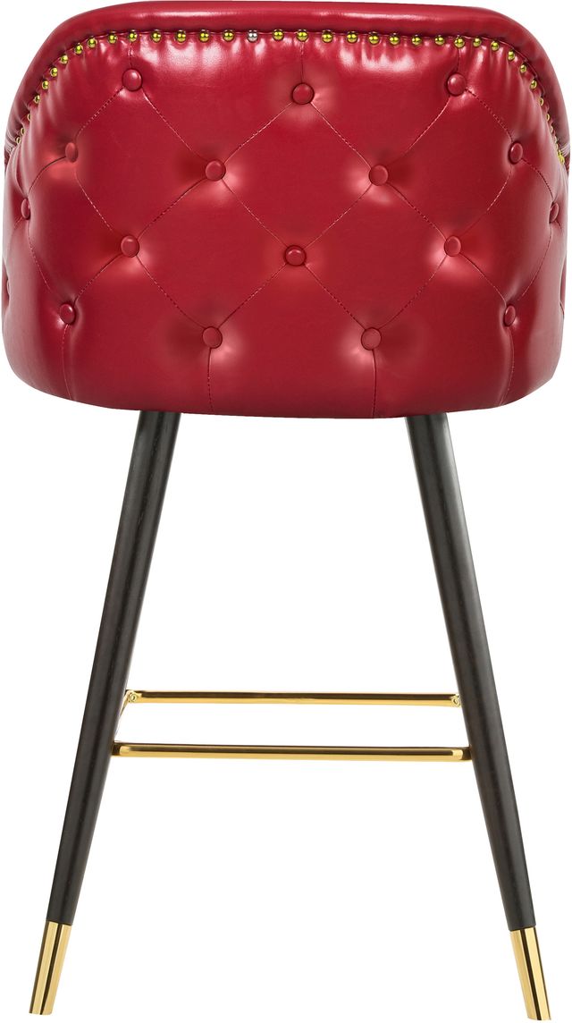 Meridian Furniture Barbosa Red Faux Leather Counter Stool-1