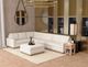 International Furniture Direct Georgia Ivory Ottoman-1
