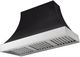 AGA Cascade 36" Matte Black Wall Mounted Range Hood  with Polished Chrome Trim-0