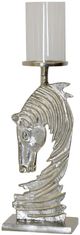 Stylecraft Nickle Plated Horse Statue Candle Holder-0