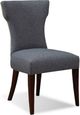 Campio Furniture Legacy Leather Black/Dark Gray Dining Chair-0