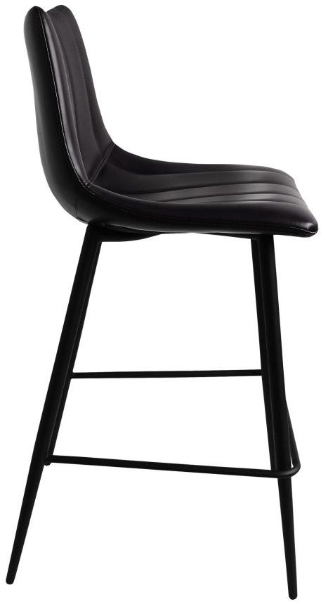 Moe's Home Collection Alib Matte Black-M2 Counter Stool-3
