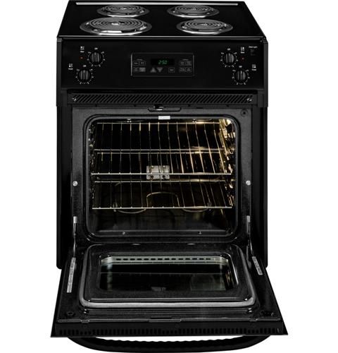 GE® 28" Black Drop In Electric Range-1