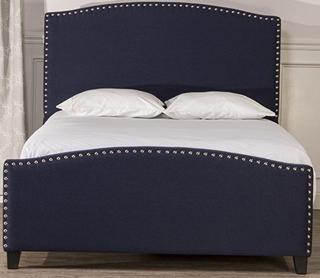 HH2 Home Kerstein Navy Linen Twin Headboard-1