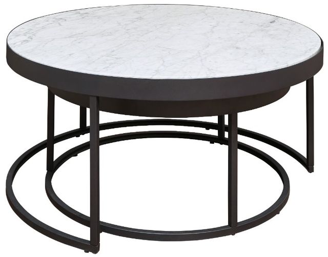Signature Design by Ashley® Windron 3-Piece Black/White Living Room Table Set-1