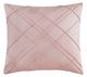 Olliix by CosmoLiving Naomi Blush 20" x 20" Pleated Velvet Decorative Pillow-0