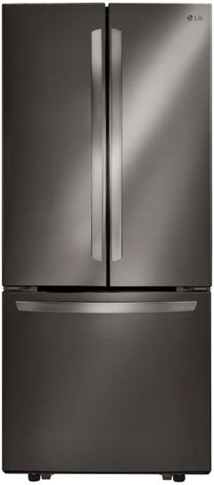 LG 30 in. 21.8 Cu. Ft. 3-Door French Door Refrigerator-Black Stainless Steel