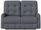 Flexsteel® Customizable Devon Fabric Power Reclining Loveseat with Power Headrests-4