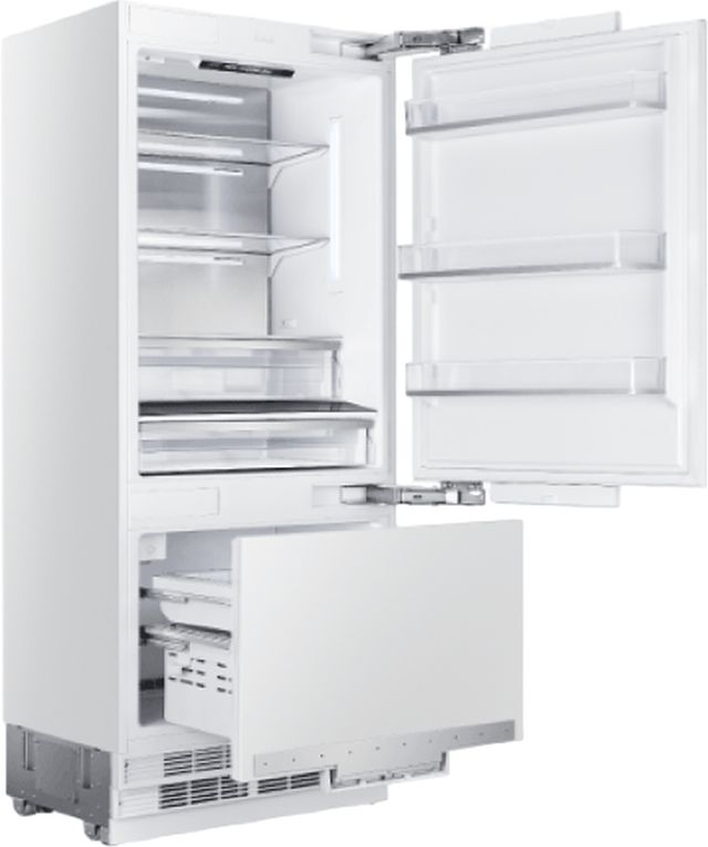 Vitara 36 in.19.8 Cu. Ft. Panel Ready Built In Counter Depth Bottom Freezer Refrigerator with Ice Maker-1
