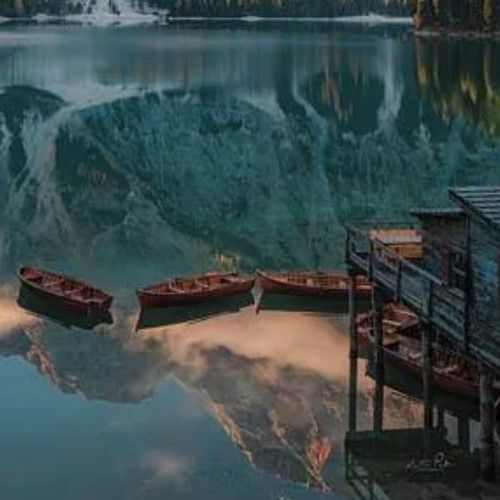 Classy Art Boat House View by Martin Podt Wall Art-1