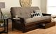 Kodiak Furniture Phoenix Suede Gray/Espresso Full Storage Futon with Mattress-1