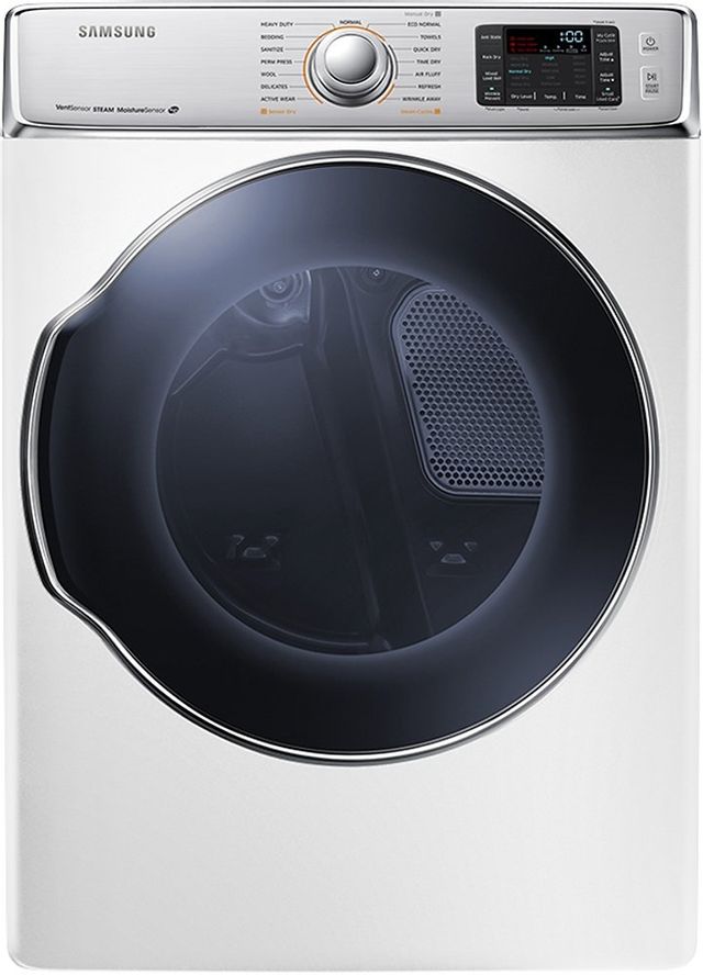 Samsung 9100 Series 9.5 Cu. Ft. White Front Load Electric Dryer-0