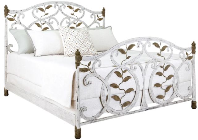 Wesley Allen Customizable Laurel California King Iron Bed-0