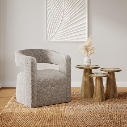 Jofran Inc. Global Archive Knox 3-Piece Chestnut Nesting Table Set-1