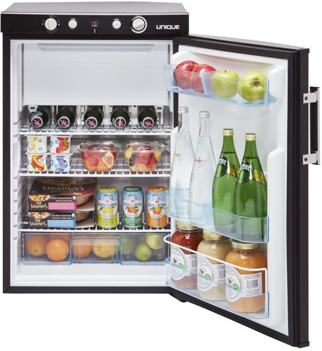 Unique® Appliances 3.4 Cu. Ft. Black Liquid Propane Outdoor Compact Refrigerator-2