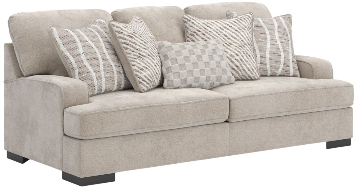 【BLANC.. /ブラン】 B0030 TAUPE/M.GRY Benchcraft® High Profile Taupe Sofa | Jarons Furniture Outlet