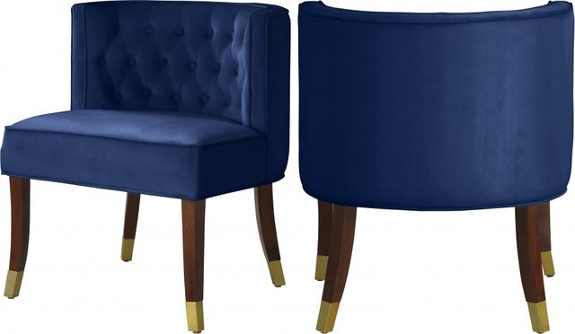 Meridian Furniture Perry Navy Velvet Dining Chair-1