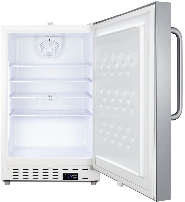 Summit® Commercial 3.3 Cu. Ft. Stainless Steel Commercial Refrigerator -1