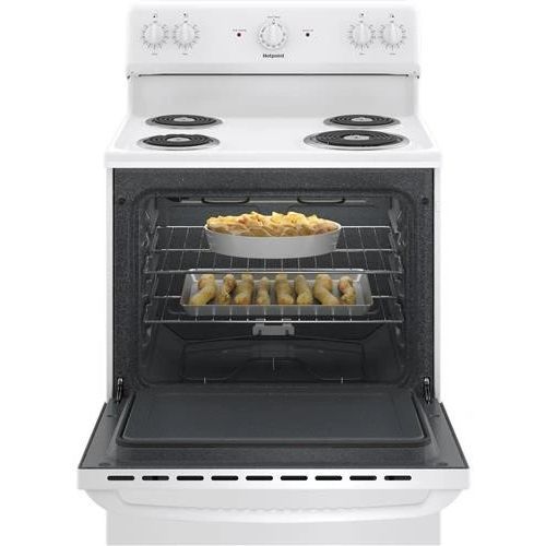 Hotpoint® 30" White Freestanding Electric Range-2